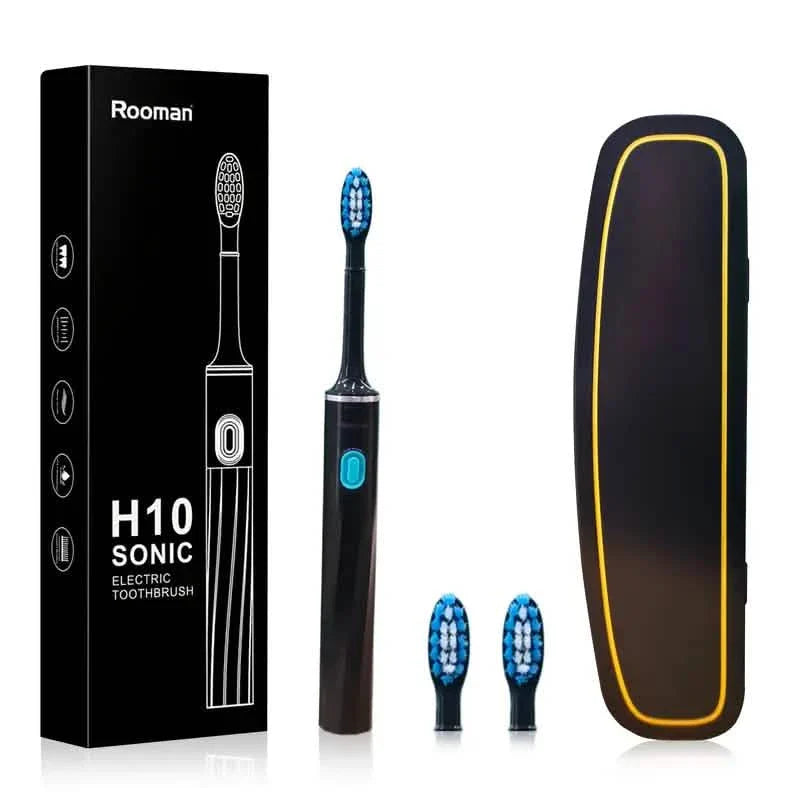 Sonic Electric Toothbrush – 6 Brush Heads, 3 Modes, AA Battery, IPX7 Waterproof DailySale