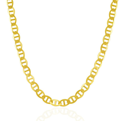 6.3mm 14k Yellow Gold Mariner Link Chain Bids.com