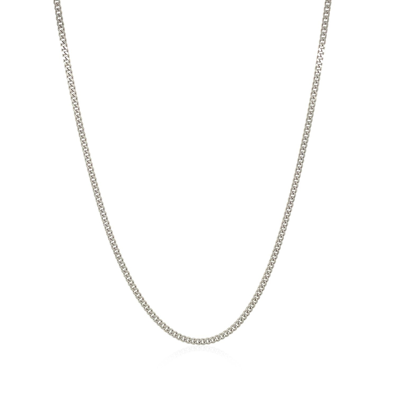 10k White Gold Gourmette Chain 1.5mm Bids.com