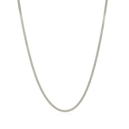 10k White Gold Gourmette Chain 1.5mm Bids.com