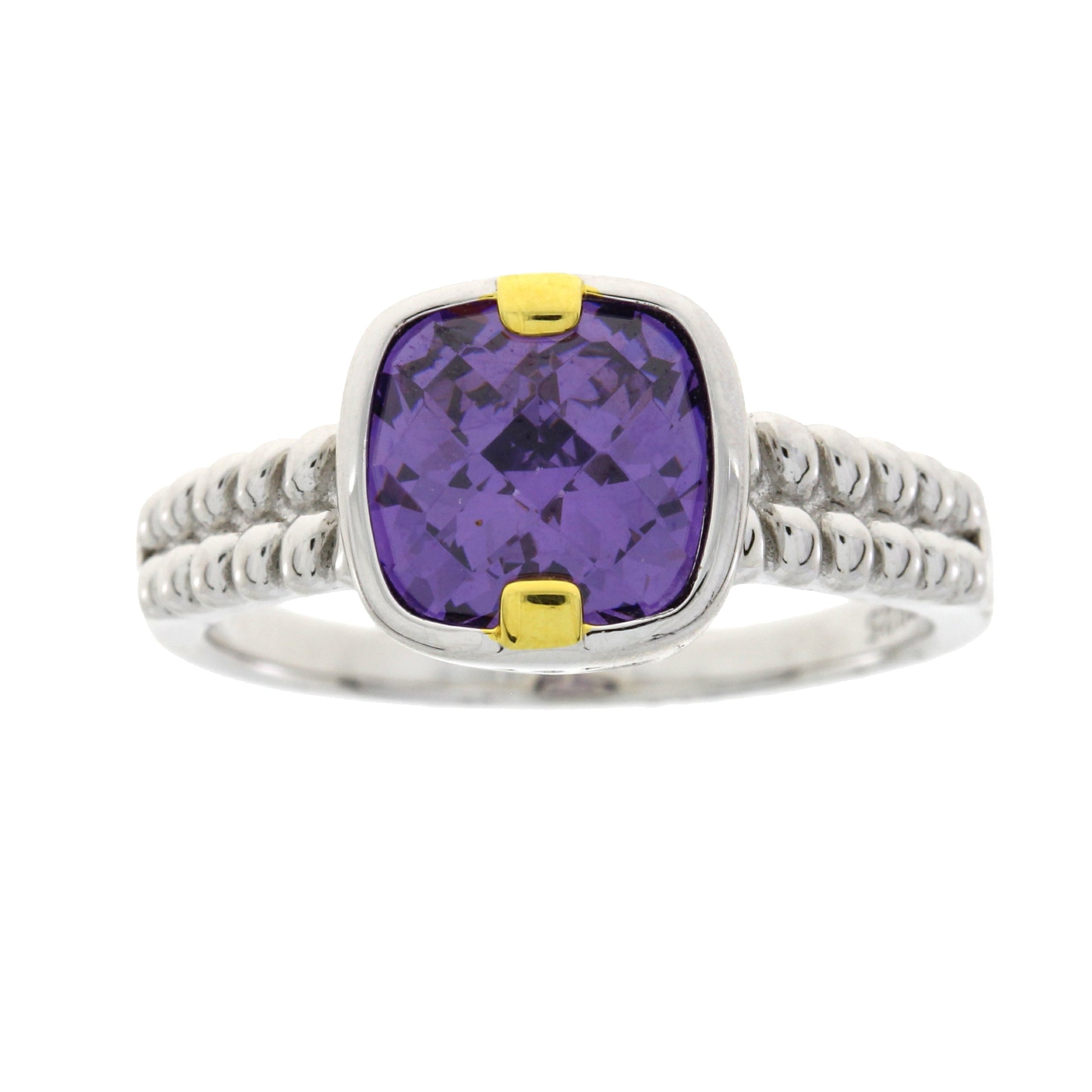Genuine Cubic Zirconium Ring Sterling Silver Bids.com
