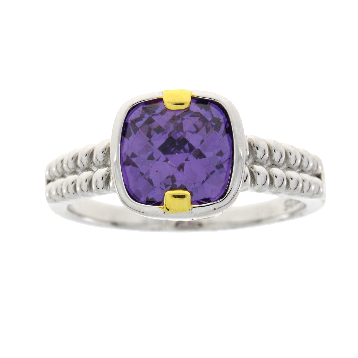 Genuine Cubic Zirconium Ring Sterling Silver Bids.com