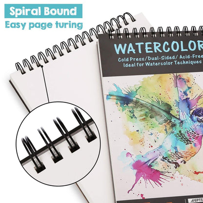 AGPtEk 12 inches 35 Sheets Watercolor Paper Pad DailySale