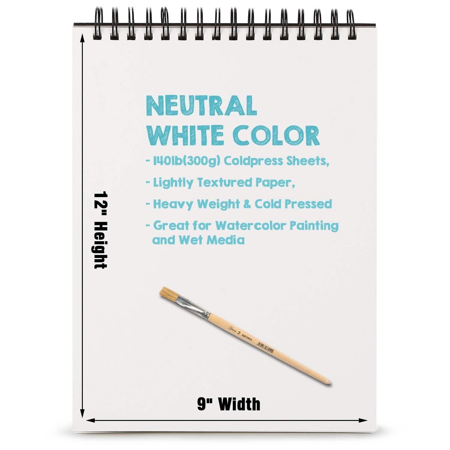 AGPtEk 12 inches 35 Sheets Watercolor Paper Pad DailySale