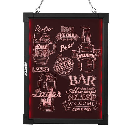 AGPtek 24"×16" LED Message Board Illuminated Erasable with Remote Control DailySale