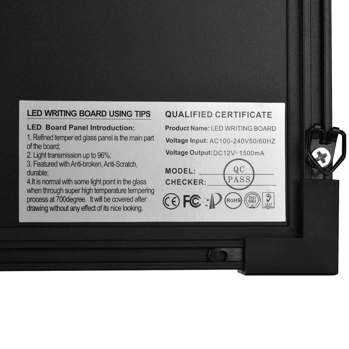 AGPtek 24"×16" LED Message Board Illuminated Erasable with Remote Control DailySale