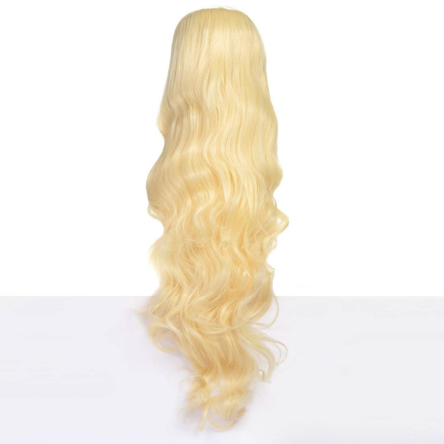 AGPTEK 33 Inch Heat Resistant Curly Wavy Long Wigs Blond Hair DailySale