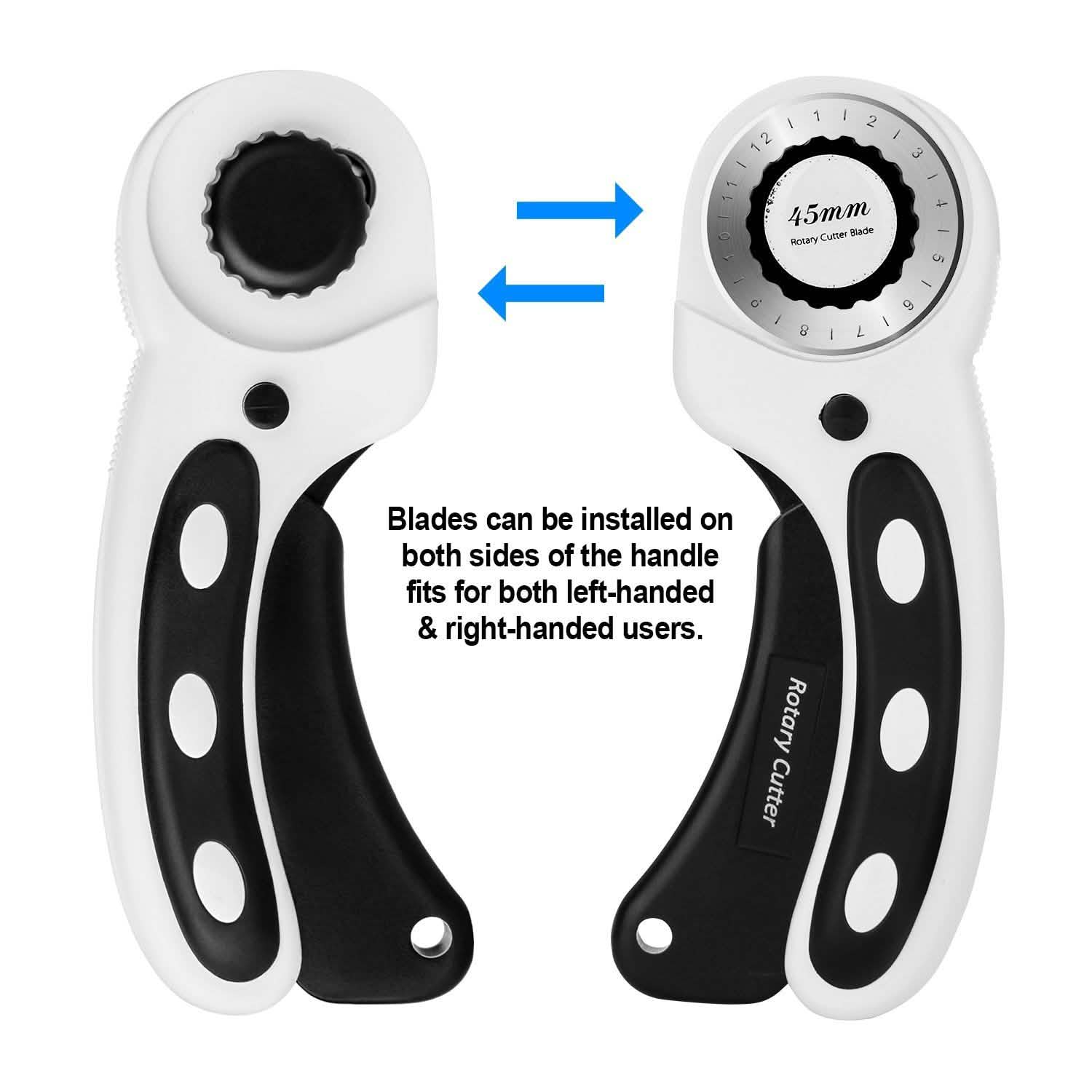 AGPtek 45mm Rotary Cutter with 7 Replacement Rotary Blades and Safety Lock DailySale