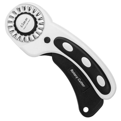 AGPtek 45mm Rotary Cutter with 7 Replacement Rotary Blades and Safety Lock DailySale