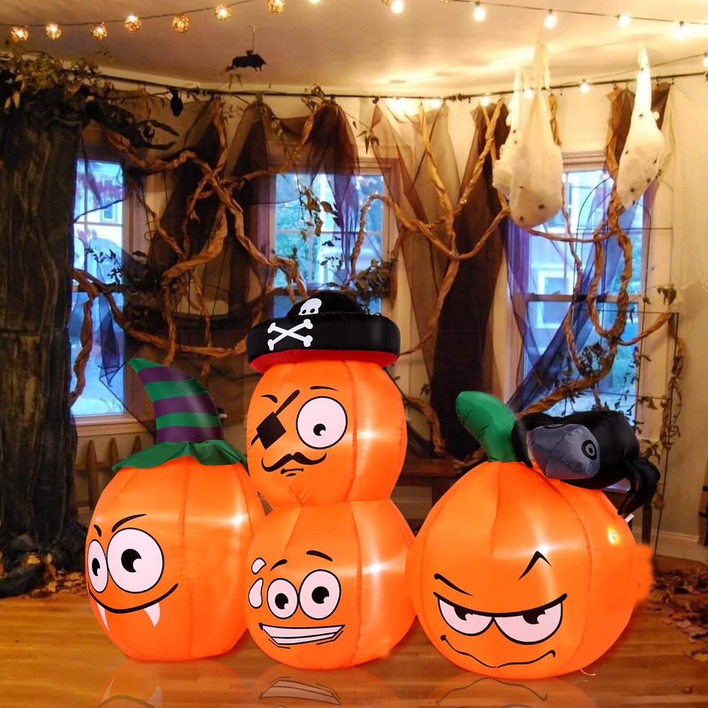 AGPTEK 4.9 Ft. Halloween Pumpkin Outdoor Decoration DailySale
