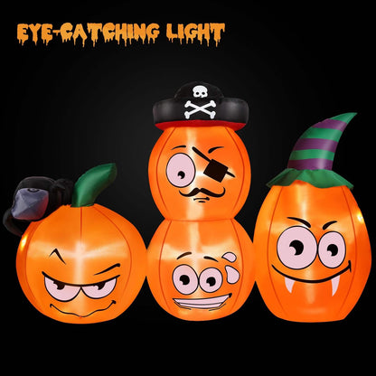 AGPTEK 4.9 Ft. Halloween Pumpkin Outdoor Decoration DailySale