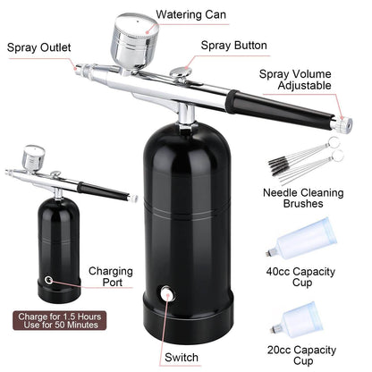 AGPtEK Airbrush Kit Mini Air Compressor DailySale