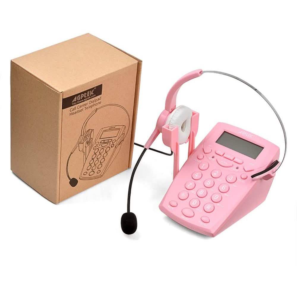 AGPtek Call Center Dialpad Corded Headset Telephone DailySale