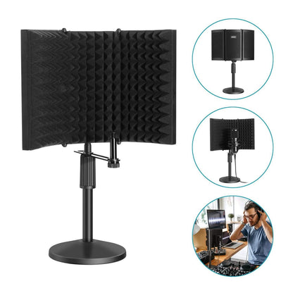 AGPtEK Compact Microphone Isolation Shield+Desk Mic Stand DailySale