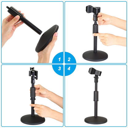 AGPtEK Desk Microphone Stand with Mic DailySale