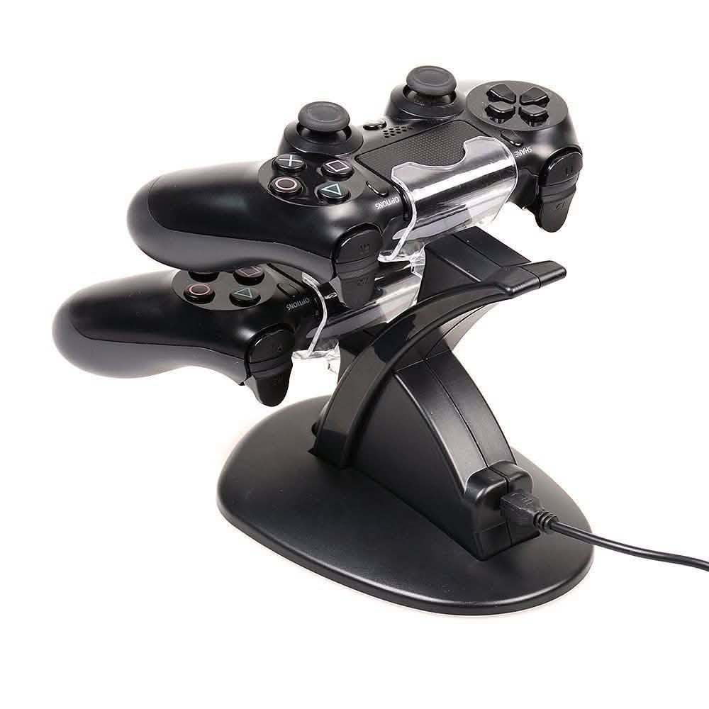 AGPtek Dual USB Charger Charging Docking Station for PS4 DailySale