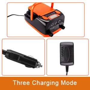 AGPtEK Electric Air Pump Digital 16PSI 12V Rechargeable SUP Electric Air Pump Compressor DailySale