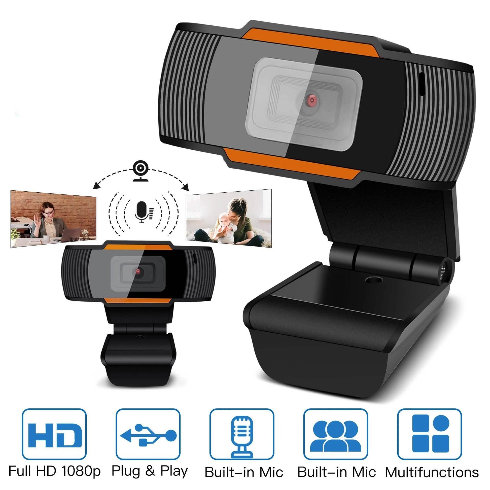 AGPTEK HD 1080P Auto Focusing Webcam with Microphone DailySale