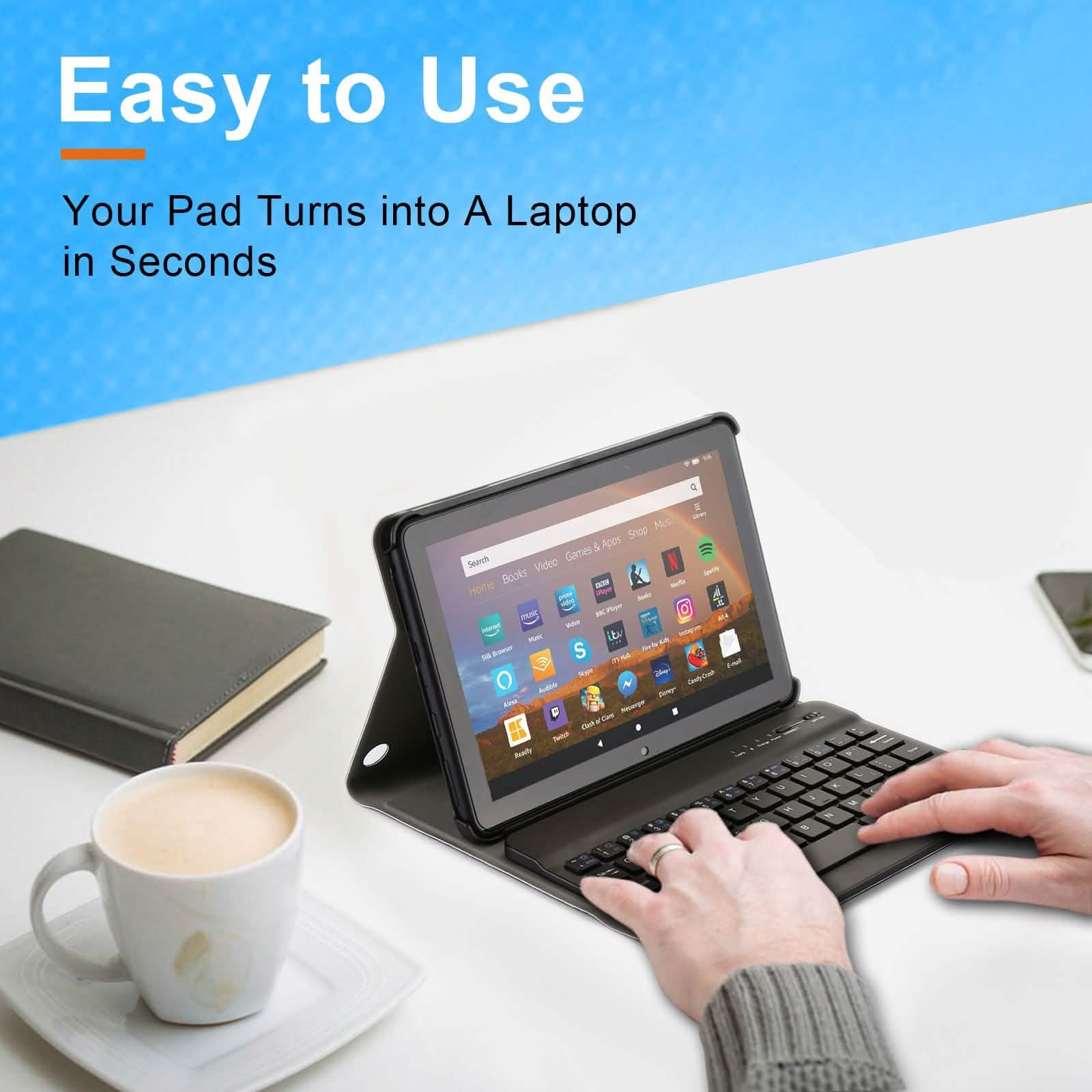 AGPtEK Kindle Fire Keyboard Case DailySale