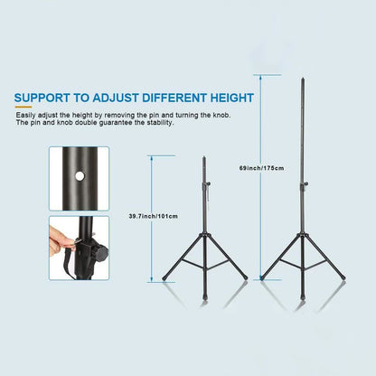 AGPtEK Microphone Stand Wind Screen Bracket with Adjustable Non-slip Tripod Base DailySale