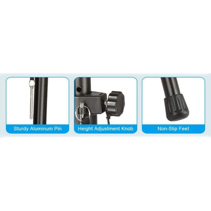 AGPtEK Microphone Stand Wind Screen Bracket with Adjustable Non-slip Tripod Base DailySale
