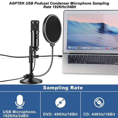 AGPtEK USB Condenser Microphone DailySale