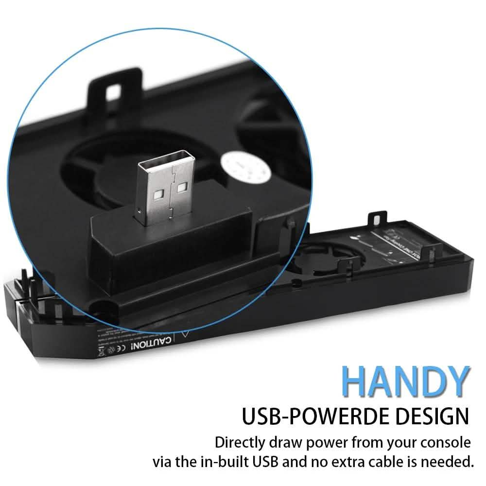 Agptek Xbox One Cooling Fan 3 Cooler with 2 Ports USB Hub DailySale