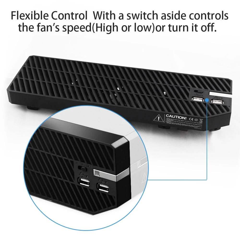 Agptek Xbox One Cooling Fan 3 Cooler with 2 Ports USB Hub DailySale