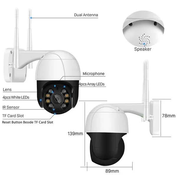 AI Human Detection Wireless Home Security Camera DailySale
