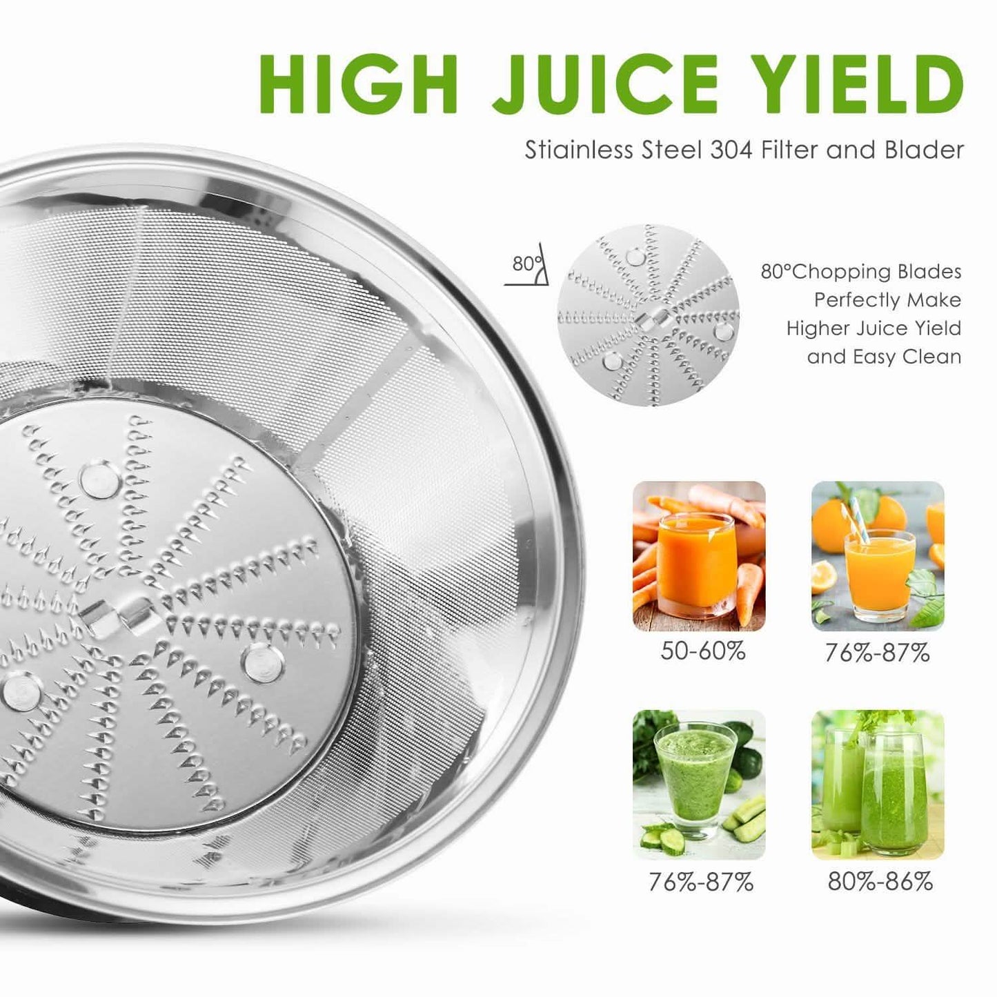 Aicok Juicer Centrifugal Juicer for Whole Fruit and Vegetable DailySale