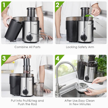 Aicok Juicer Centrifugal Juicer for Whole Fruit and Vegetable DailySale