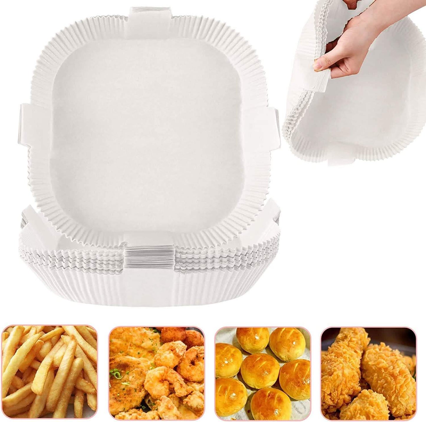 100-Pack: Air Fryer Disposable Paper Liners DailySale