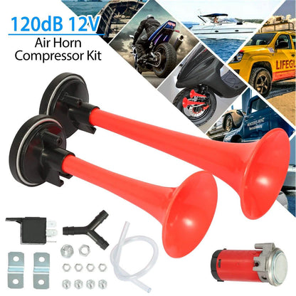Air Horn Dual Trumpet 12V 115DB DailySale