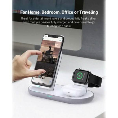 Aircore 3-in-1 Wireless Charging Station Stand DailySale