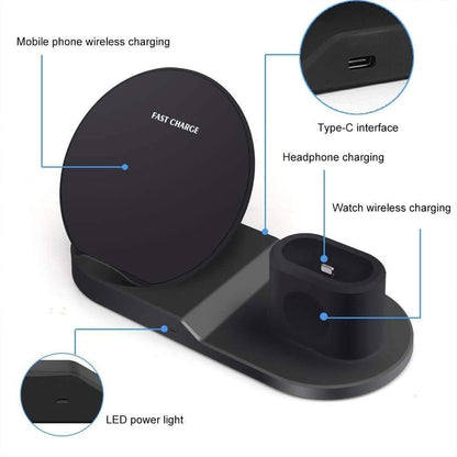 AirDock 3-in-1 Wireless Power Charging Station DailySale