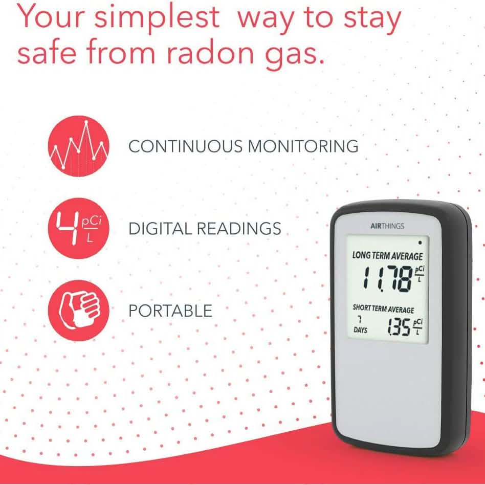 Airthings Corentium Home Radon Detector 223 Portable DailySale