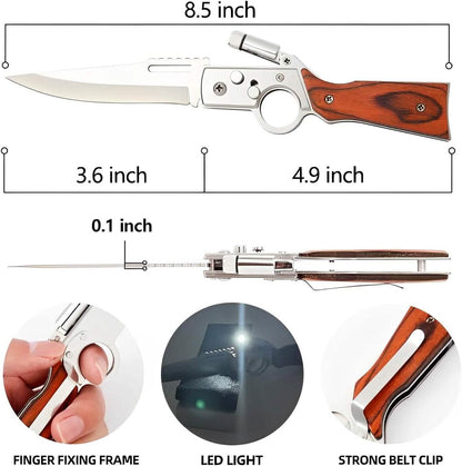 AK47 Pocket Folding Knife, Tactical Knife for Camping Hunting Survival Indoor and Outdoor Activities DailySale