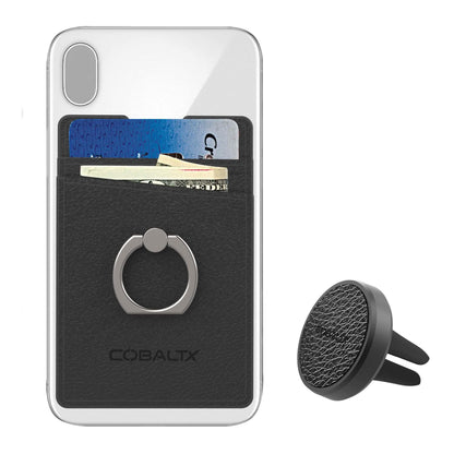 All-in-One Ring Grip Wallet and Magnetic Airvent Mount Combo Pack DailySale