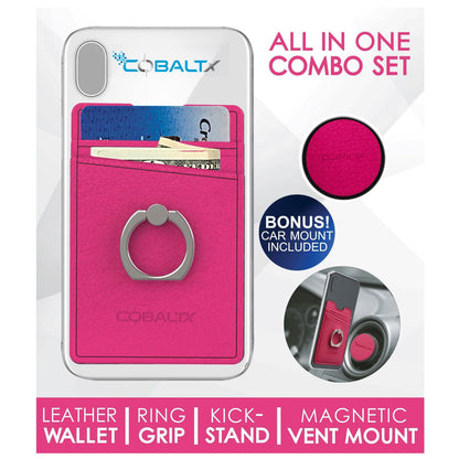 All-in-One Ring Grip Wallet and Magnetic Airvent Mount Combo Pack DailySale