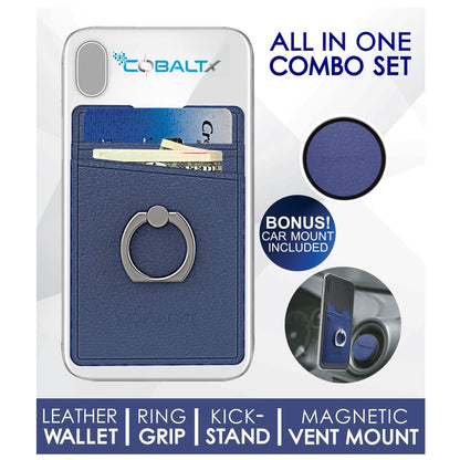 All-in-One Ring Grip Wallet and Magnetic Airvent Mount Combo Pack DailySale