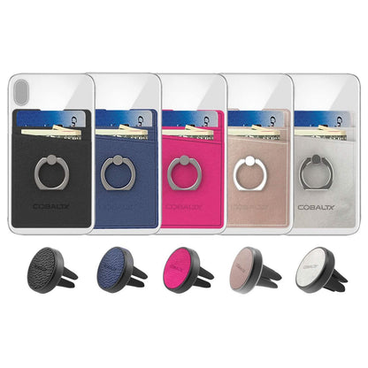 All-in-One Ring Grip Wallet and Magnetic Airvent Mount Combo Pack DailySale