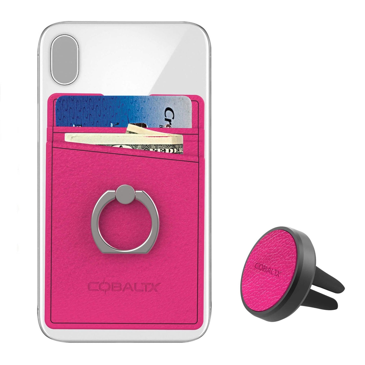 All-in-One Ring Grip Wallet and Magnetic Airvent Mount Combo Pack DailySale