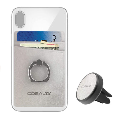 All-in-One Ring Grip Wallet and Magnetic Airvent Mount Combo Pack DailySale