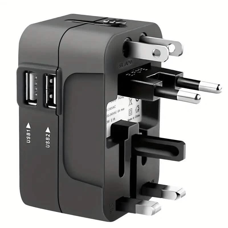 All-in-One Universal Travel Charger with Dual USB Charging Ports DailySale