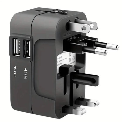 All-in-One Universal Travel Charger with Dual USB Charging Ports DailySale