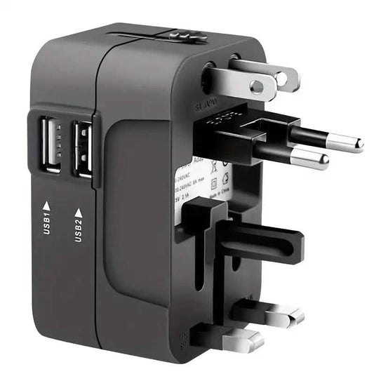 All-in-One Universal Travel Charger with Dual USB Charging Ports DailySale