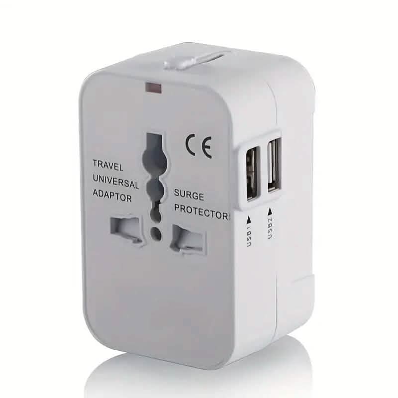 All-in-One Universal Travel Charger with Dual USB Charging Ports DailySale