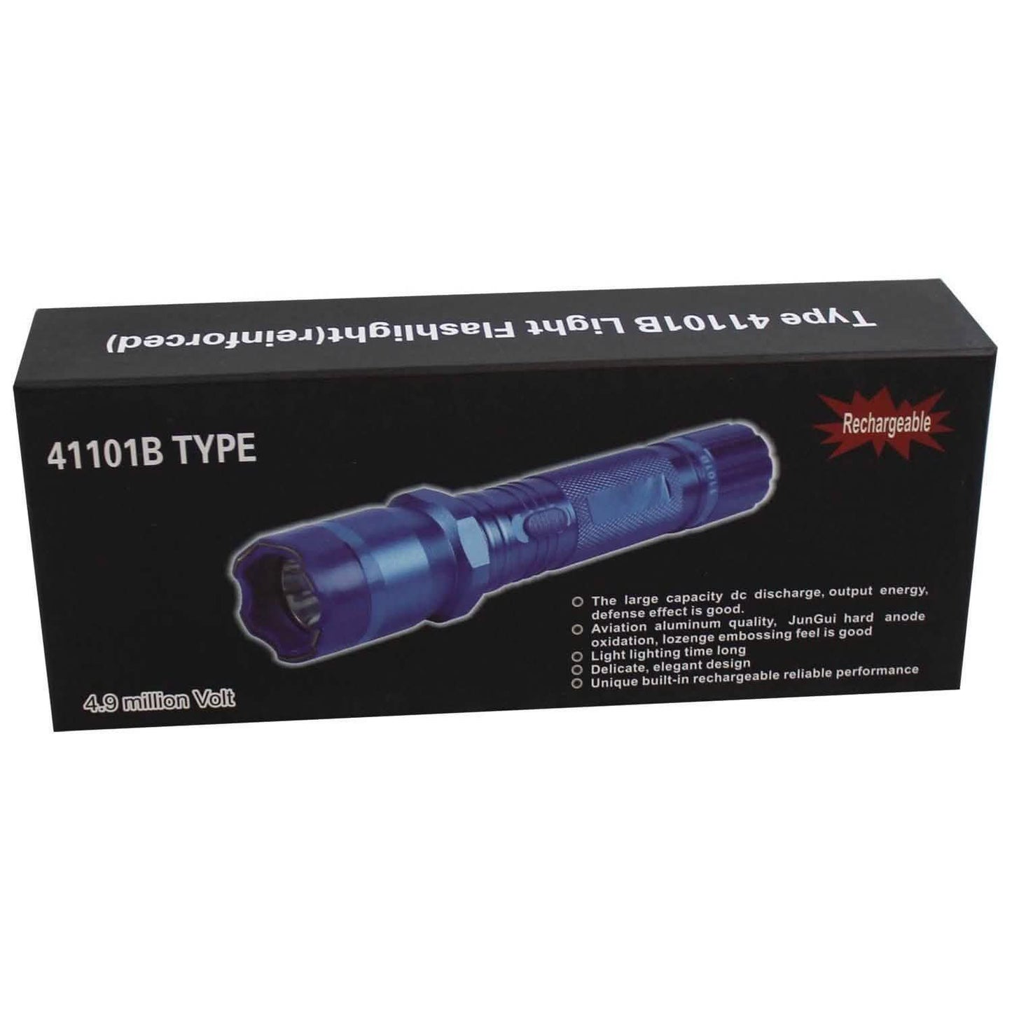All Metal Stun Gun 4.9m Volt with LED Flashlight DailySale