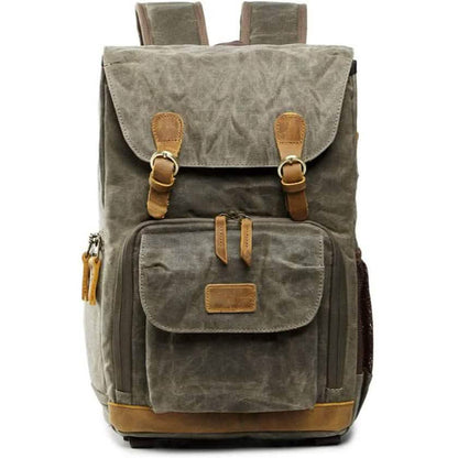 Allacki Waterproof Shock-Resistant Canvas Camera Bag Retro Style Travel Backpack DailySale