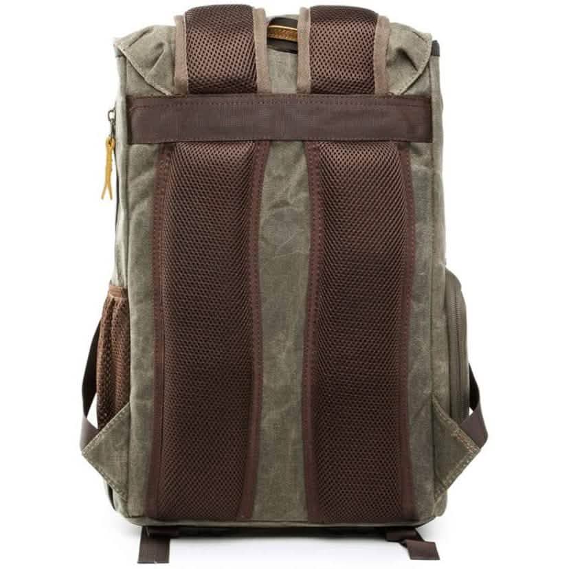 Allacki Waterproof Shock-Resistant Canvas Camera Bag Retro Style Travel Backpack DailySale